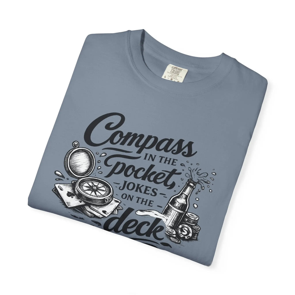 Compass in the Pocket T‑Shirt — Nautical Adventure Graphic Tee Printify