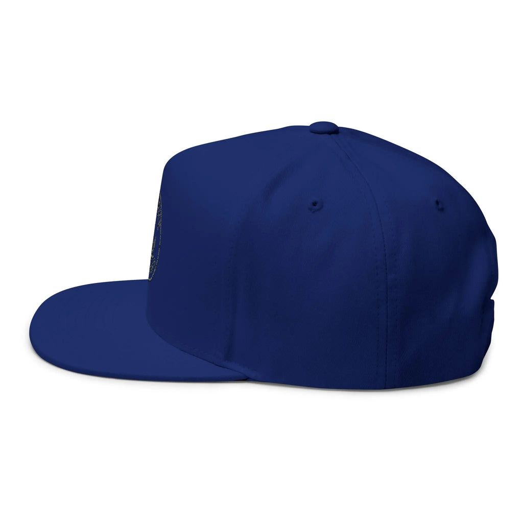 Embroidered Anchor Logo Flat Bill Cap — Iron Wave Outfitters Snapback Printify