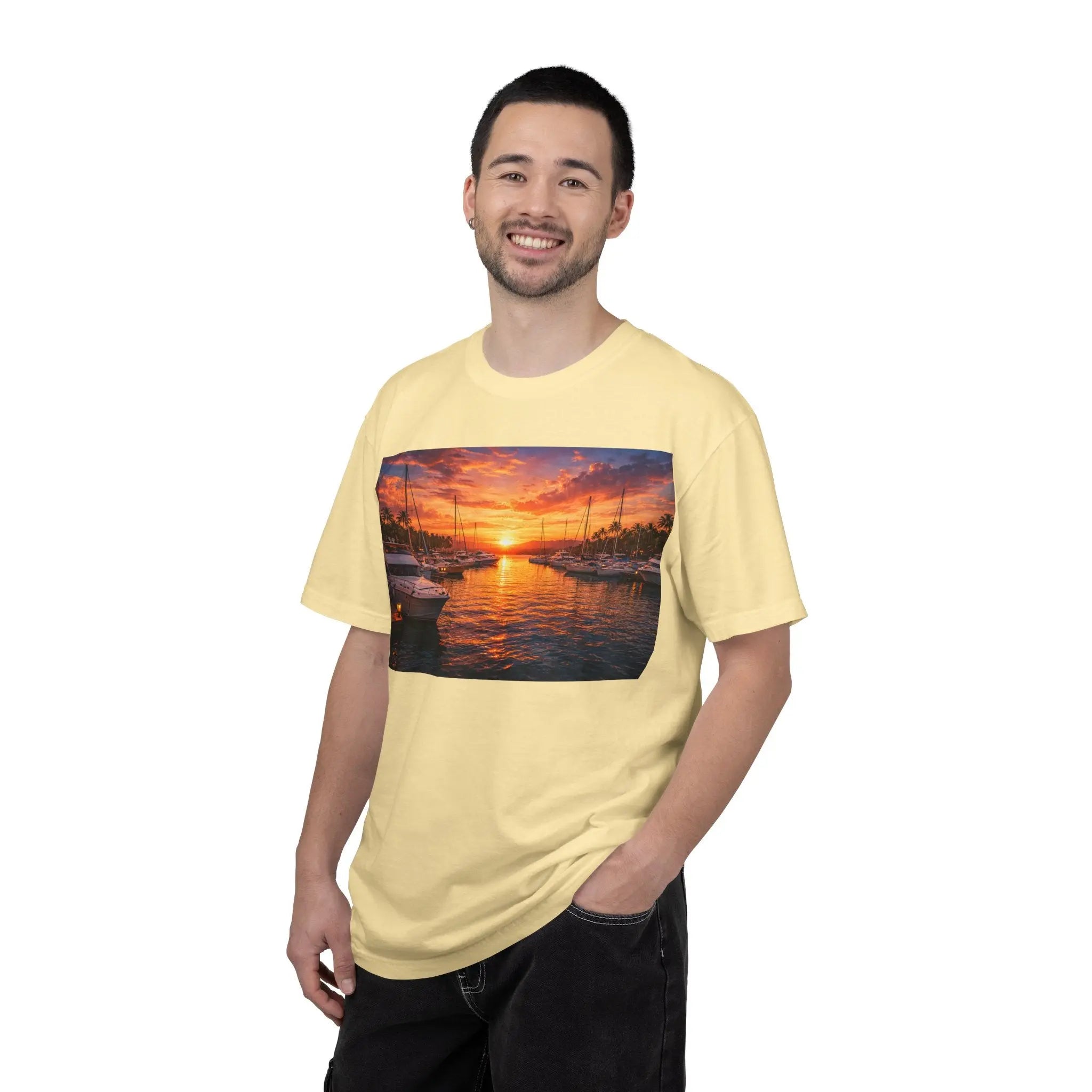 Sunset Sailboat T-Shirt Printify
