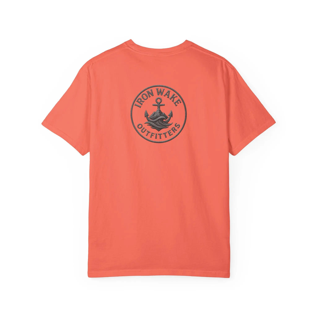 Anchor Logo T-Shirt — Iron Wake Outfitters Chest & Back Graphic Printify