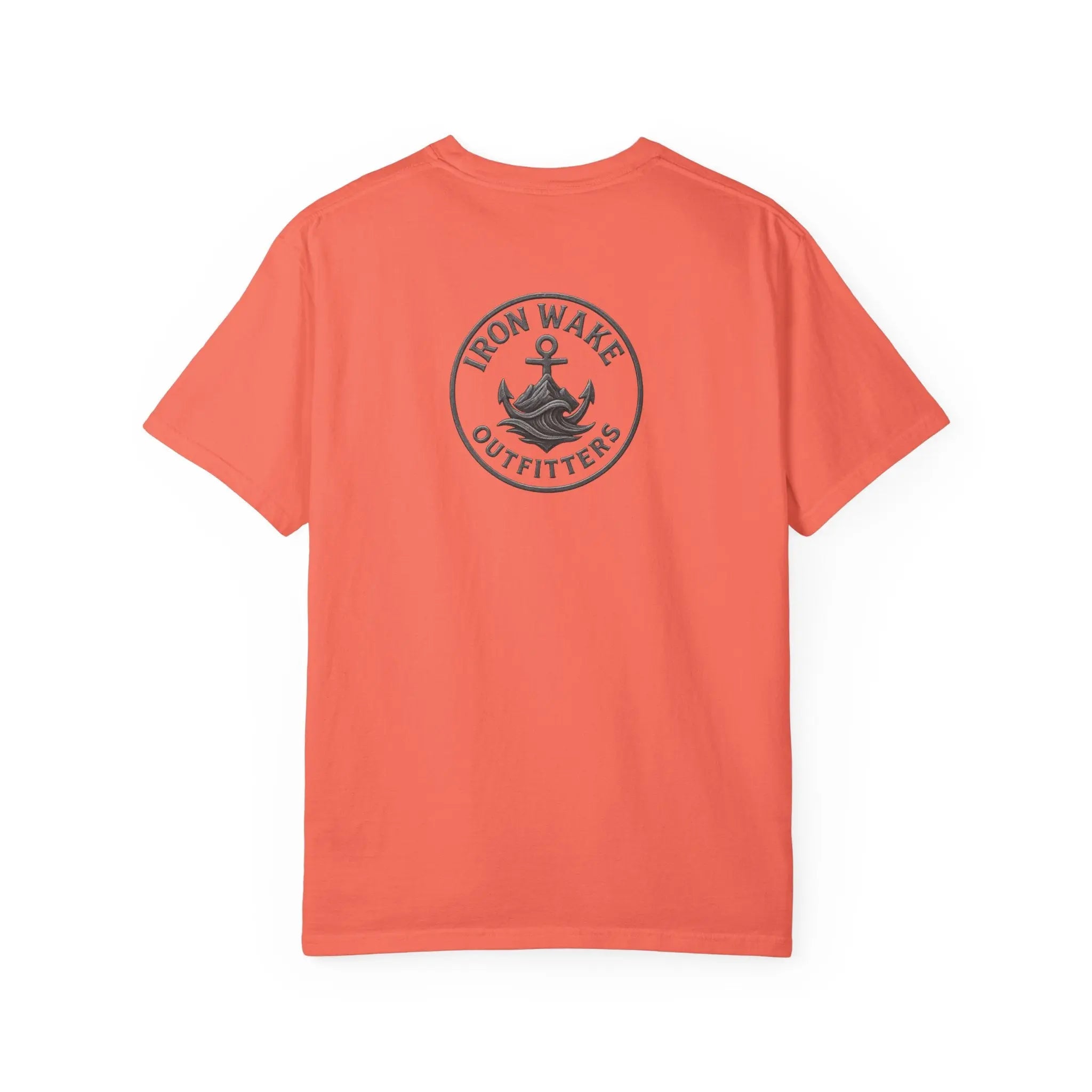 Anchor Logo T-Shirt — Iron Wake Outfitters Chest & Back Graphic Printify