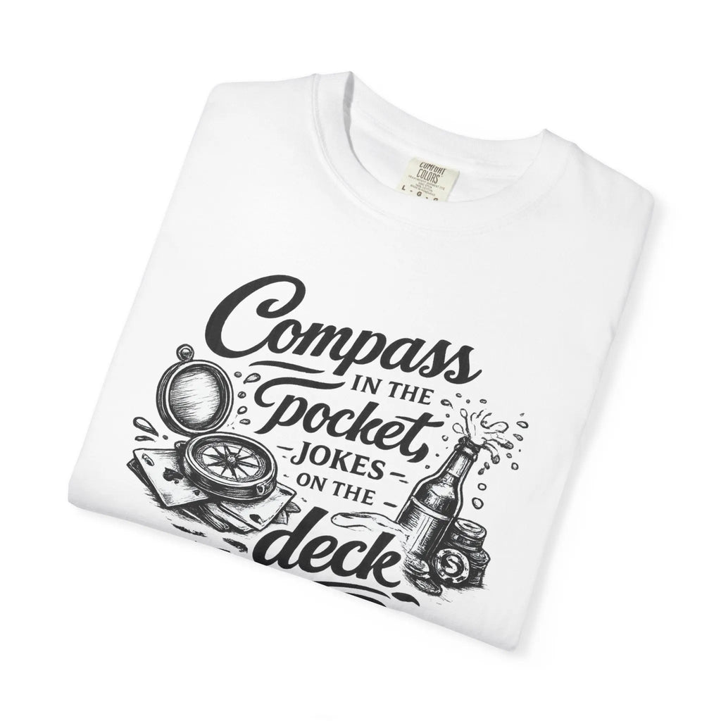 Compass in the Pocket T‑Shirt — Nautical Adventure Graphic Tee Printify