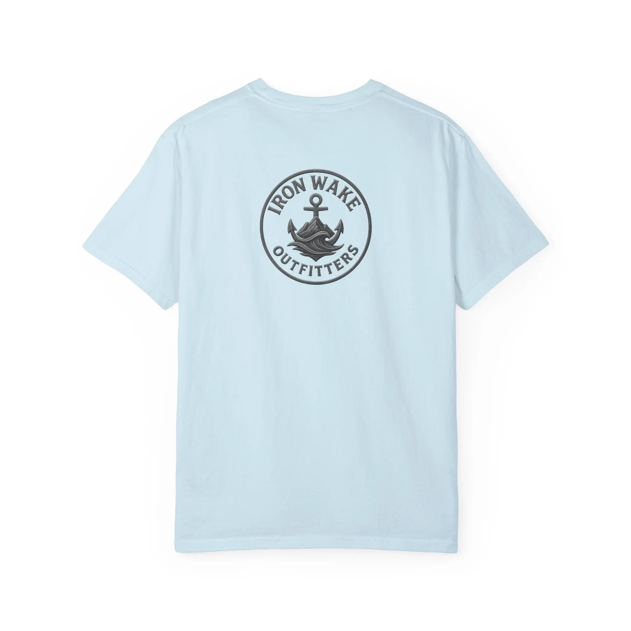 Anchor Logo T-Shirt — Iron Wake Outfitters Chest & Back Graphic Printify