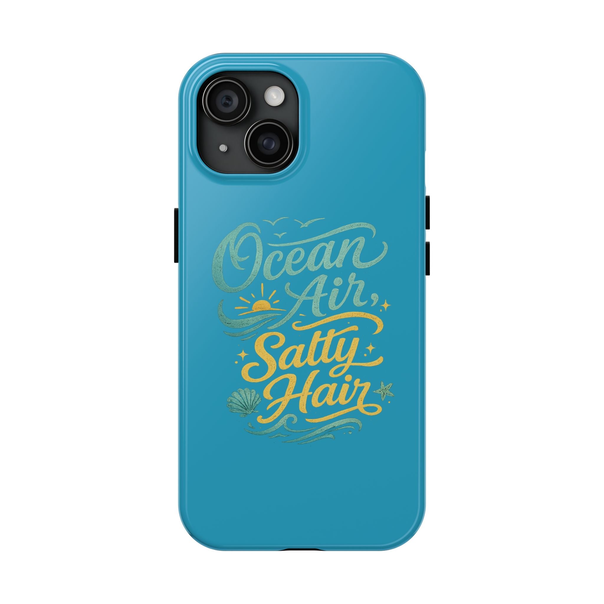 Ocean Air Salty Hair Tough Phone Case — Beachy Protective Phone Cover