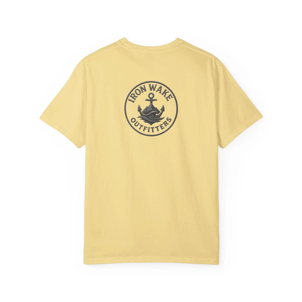 Anchor Logo T-Shirt — Iron Wake Outfitters Chest & Back Graphic Printify