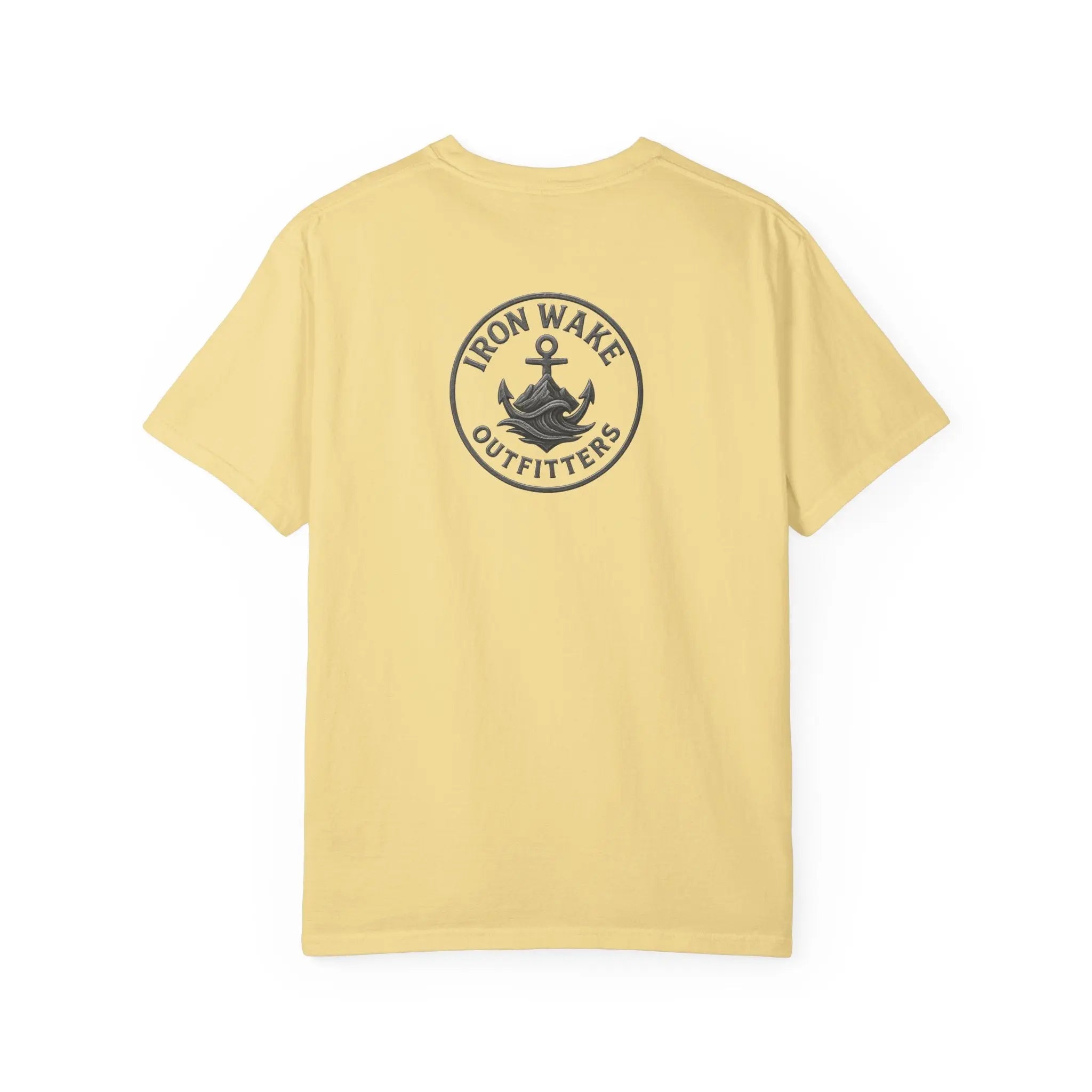 Anchor Logo T-Shirt — Iron Wake Outfitters Chest & Back Graphic Printify