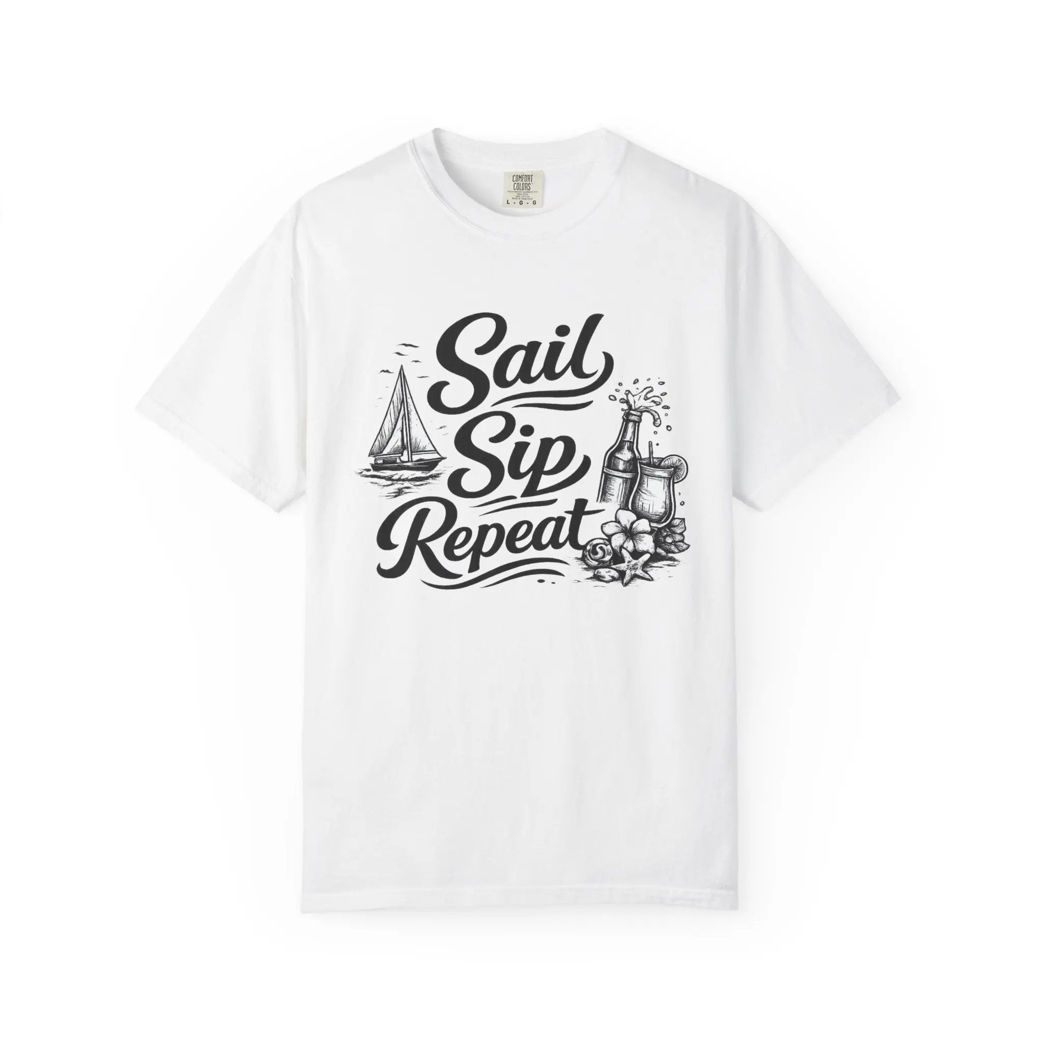 Sail Sip Repeat T-Shirt Printify