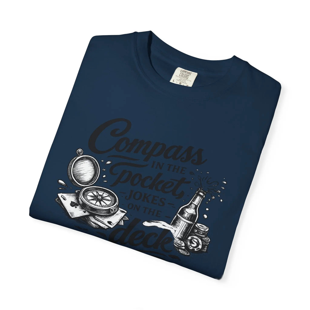 Compass in the Pocket T‑Shirt — Nautical Adventure Graphic Tee Printify