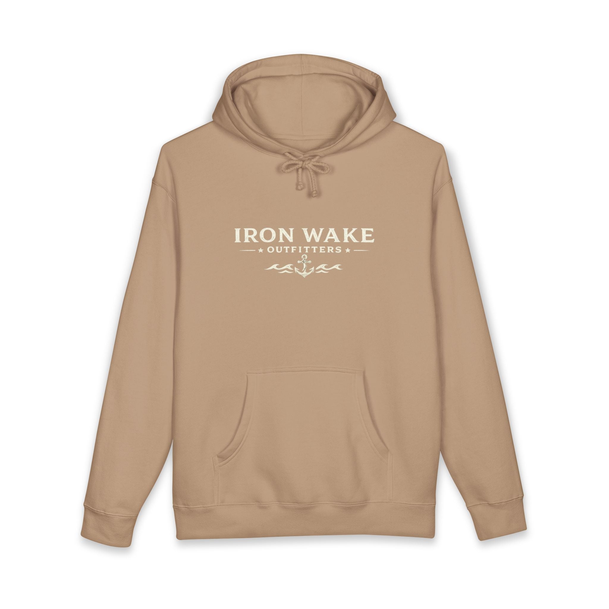 Iron Wake Anchor Hoodie — Nautical Vintage Pullover