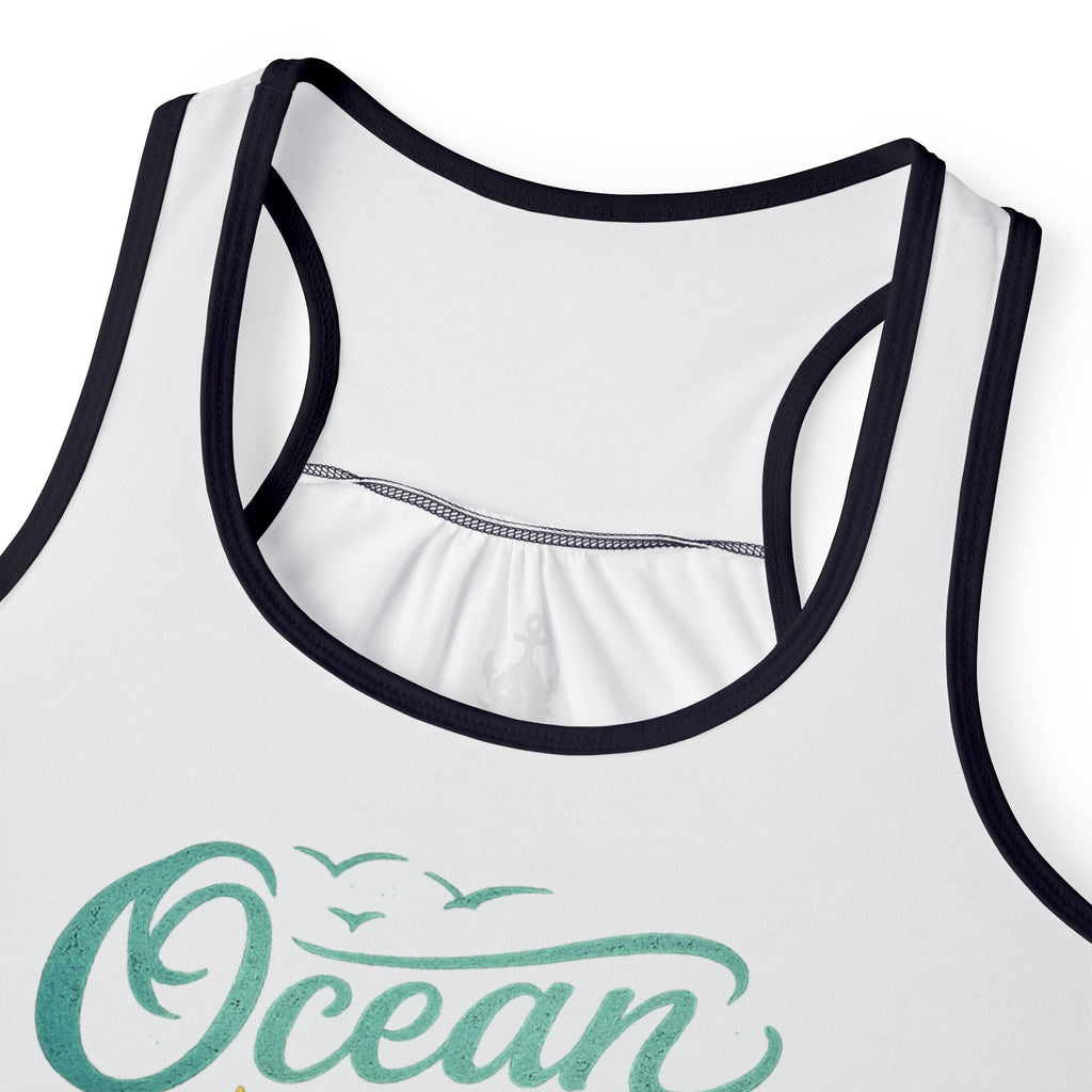 Ocean Air, Salty Hair Women's Tank Top - Beachy Summer Graphic