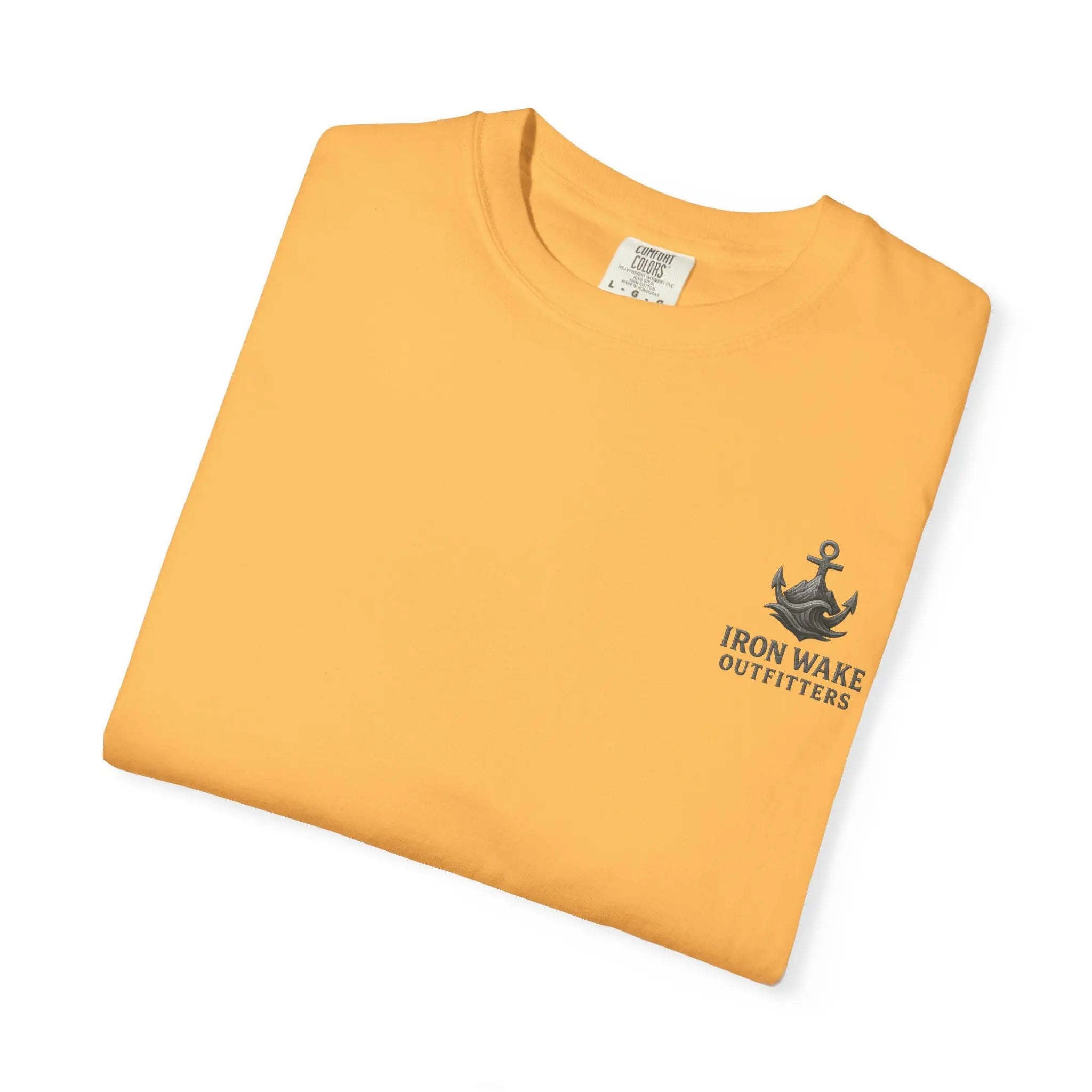 Anchor Logo T-Shirt — Iron Wake Outfitters Chest & Back Graphic Printify