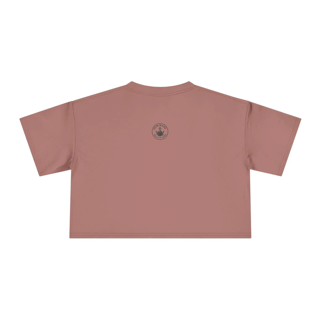 Crop Tee — "Sun, Salt, and Sea Spray" Beach Graphic Printify