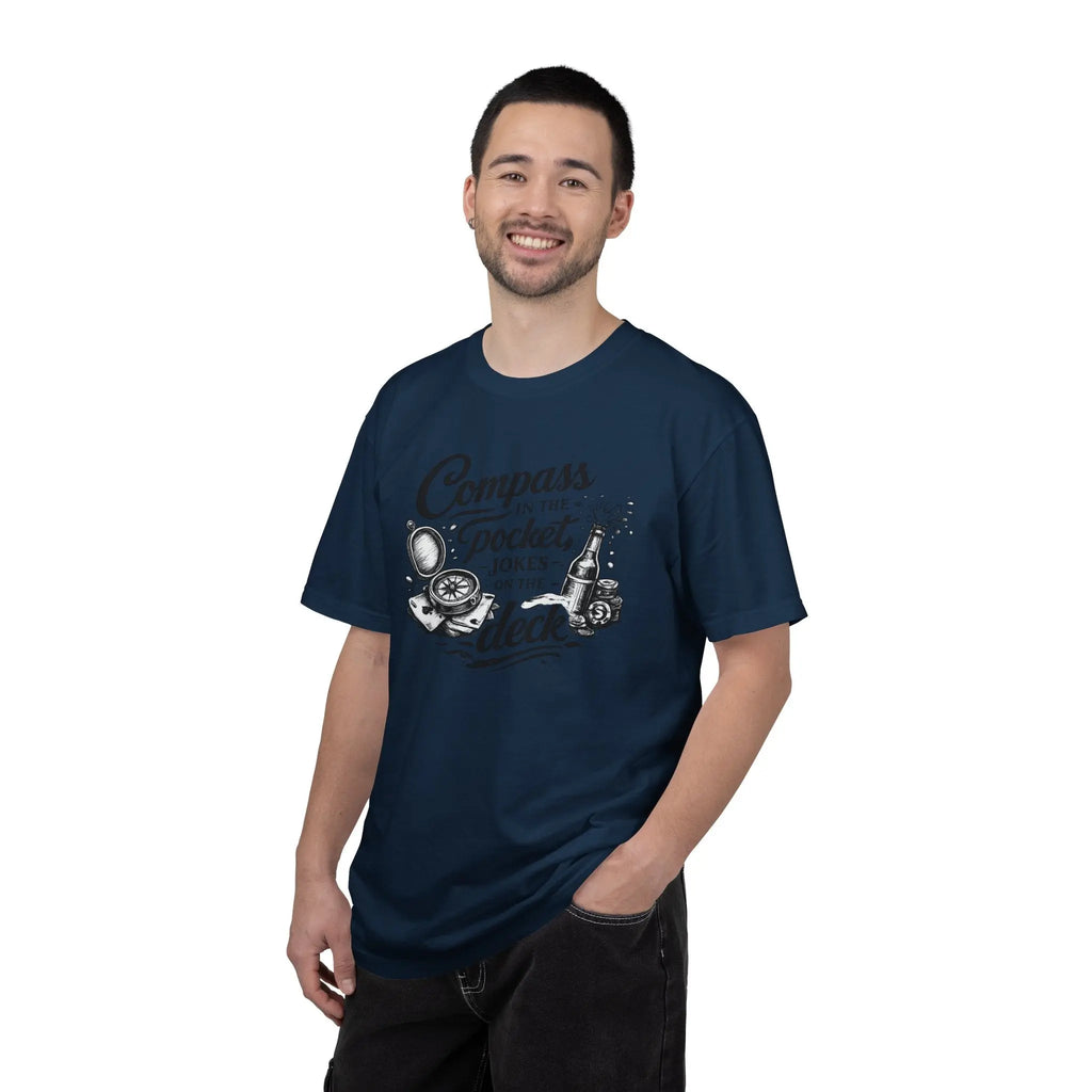Compass in the Pocket T‑Shirt — Nautical Adventure Graphic Tee Printify