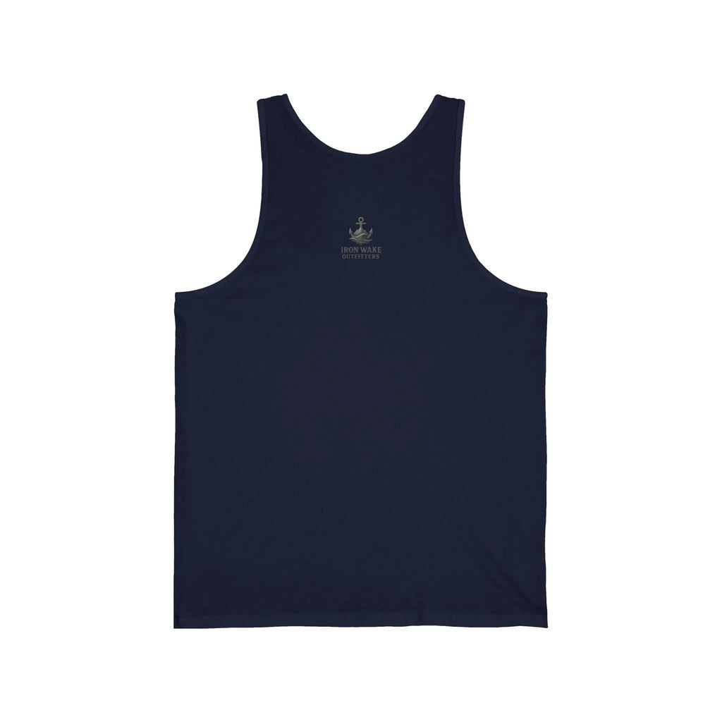 Beach Sunset Tank Top — "Good Vibes" Coastal Graphic Jersey Tank Printify