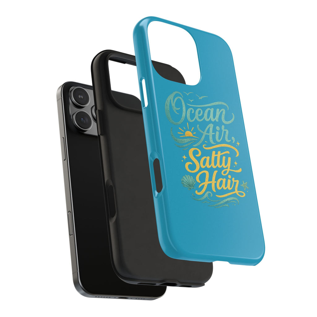 Ocean Air Salty Hair Tough Phone Case — Beachy Protective Phone Cover