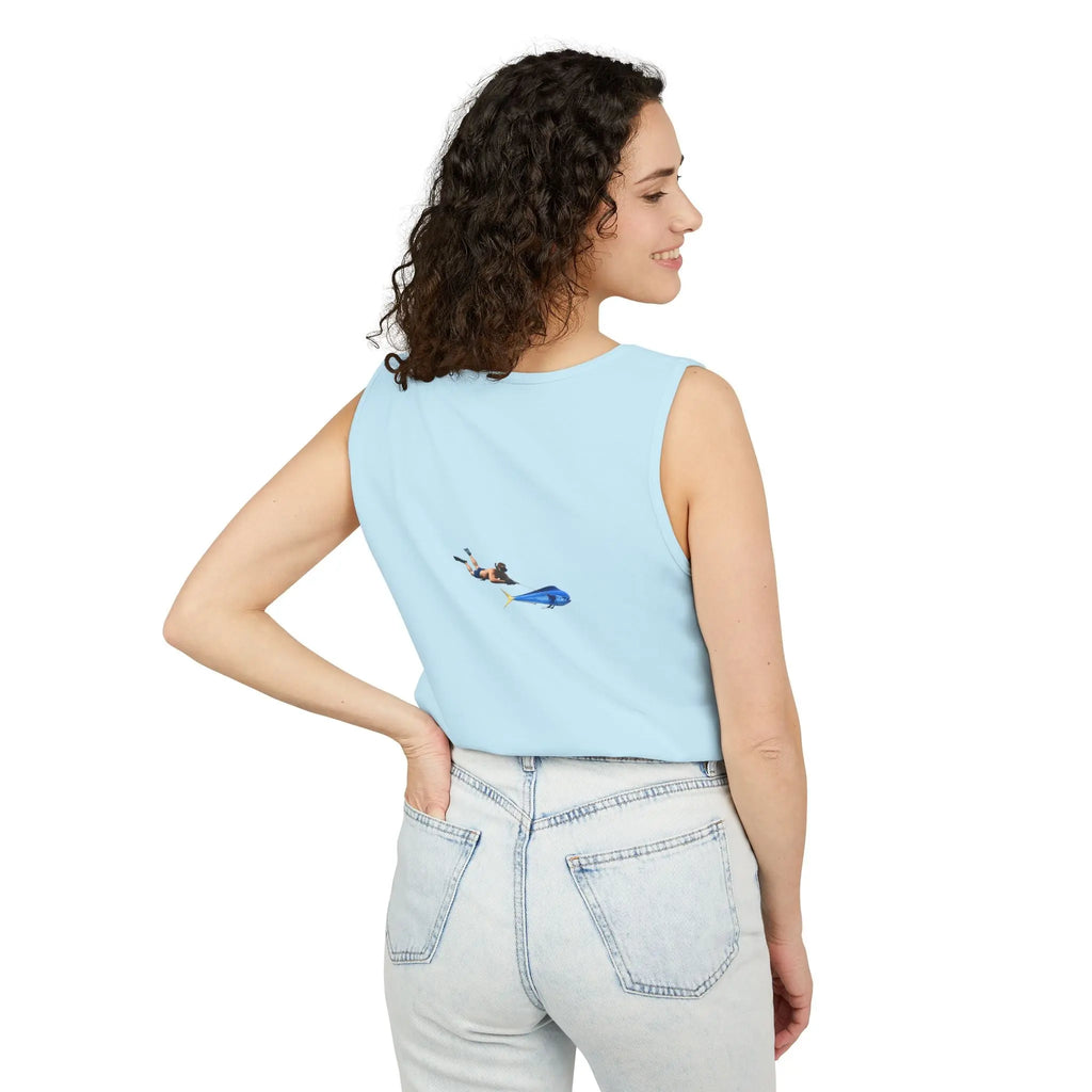 Iron Wake Outfitters Anchor & Surfer Tank Top Printify