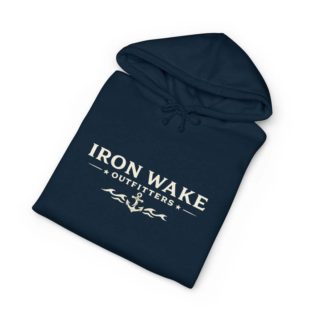 Iron Wake Anchor Hoodie — Nautical Vintage Pullover
