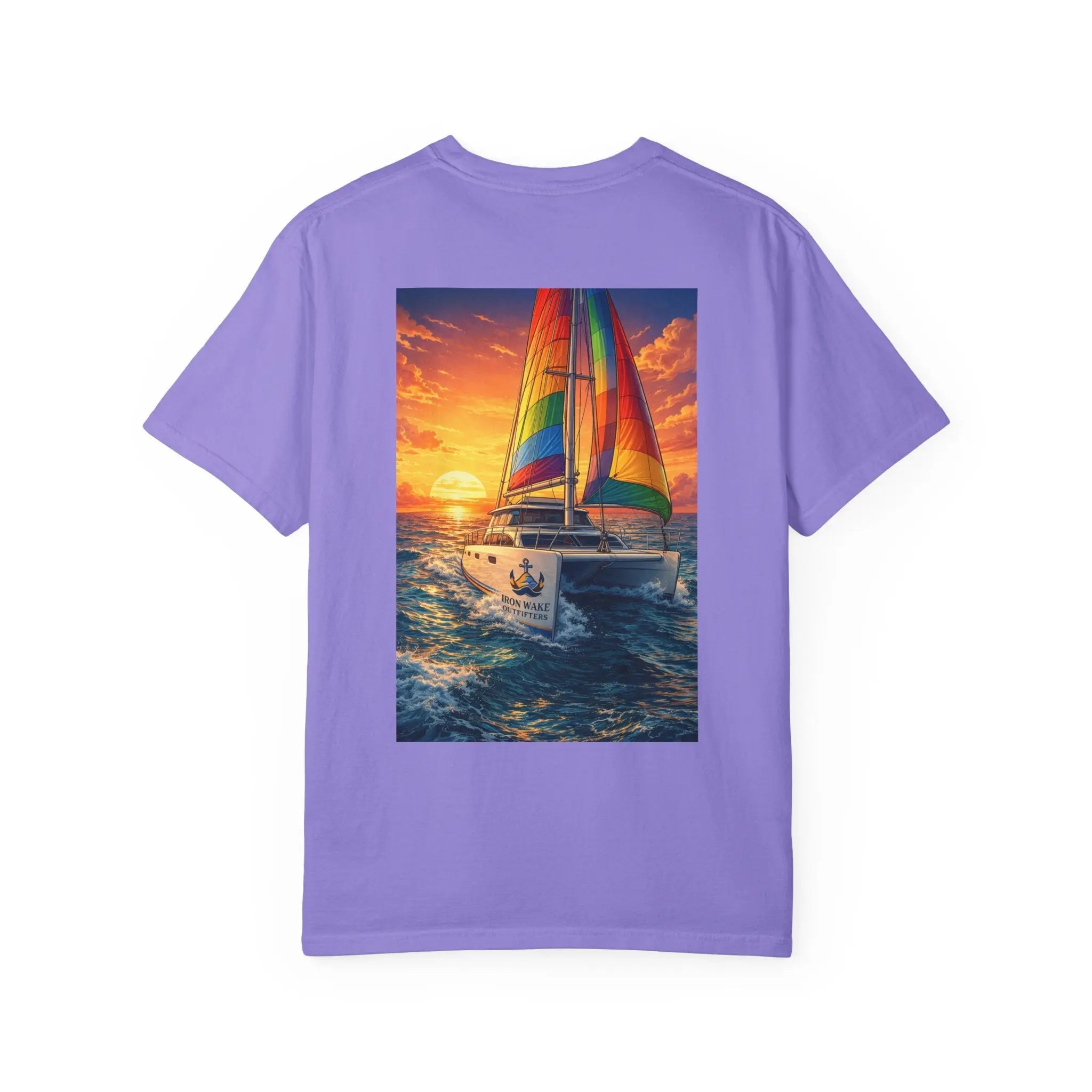 Sunset Sailboat T-Shirt Printify