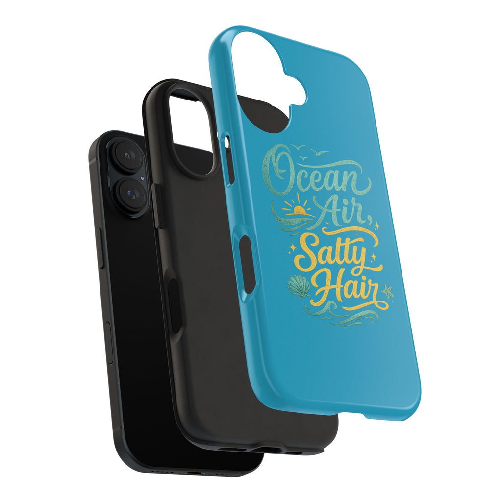 Ocean Air Salty Hair Tough Phone Case — Beachy Protective Phone Cover
