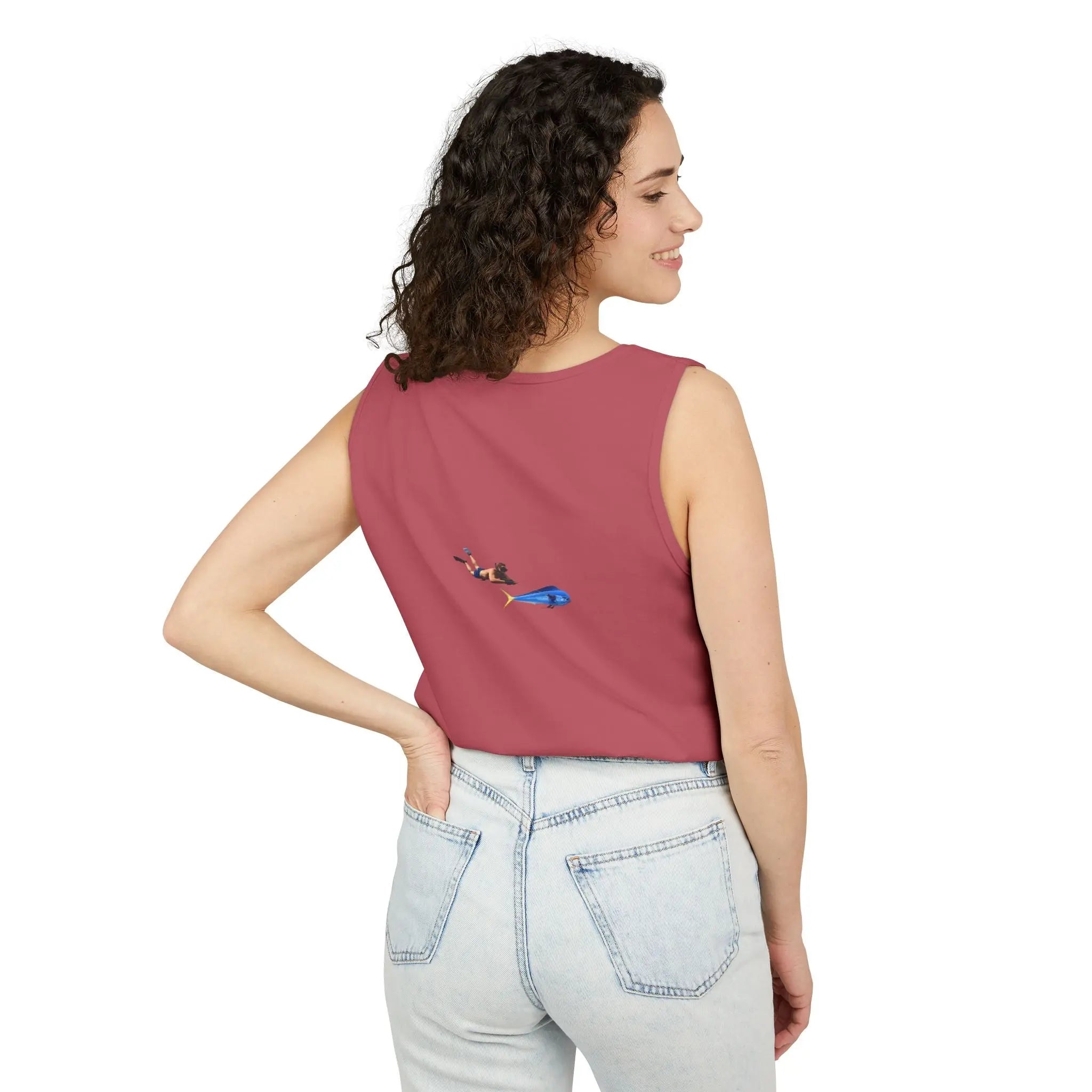 Iron Wake Outfitters Anchor & Surfer Tank Top Printify