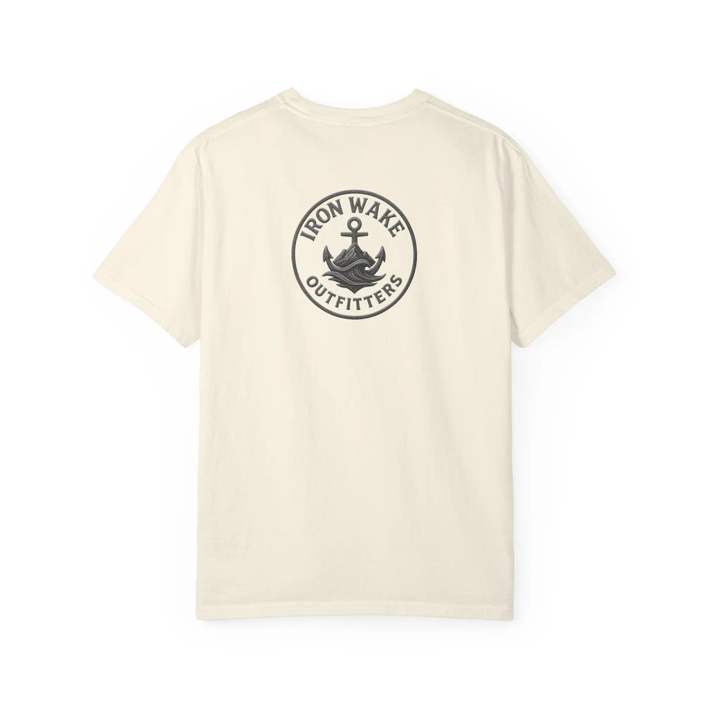 Anchor Logo T-Shirt — Iron Wake Outfitters Chest & Back Graphic Printify