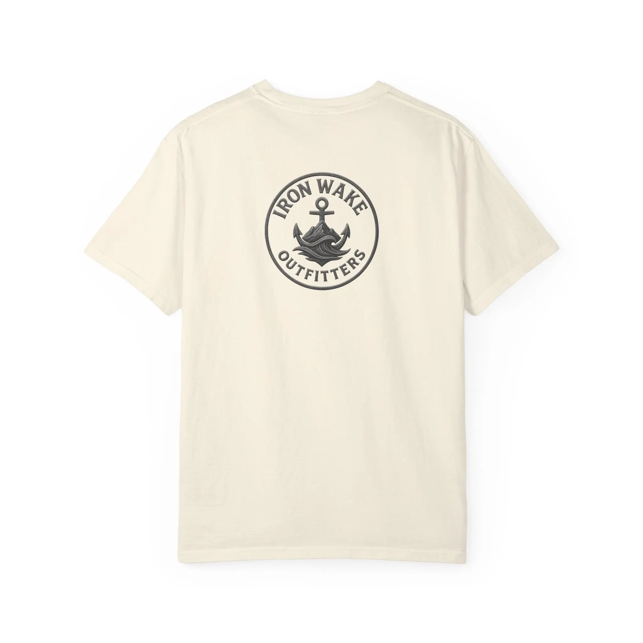 Anchor Logo T-Shirt — Iron Wake Outfitters Chest & Back Graphic Printify