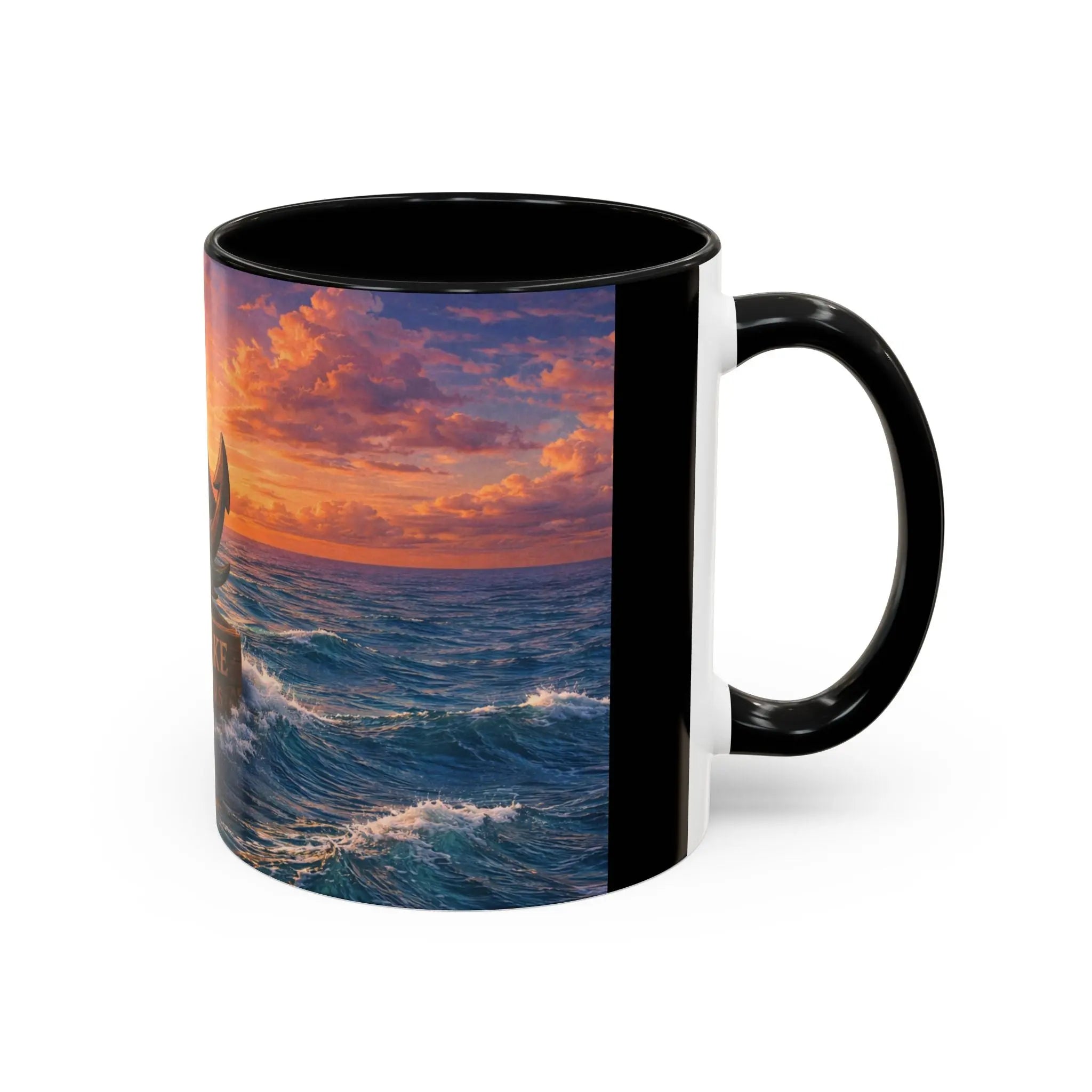 Anchor Sunset Coffee Mug — Iron Wake Outfitters Nautical Travel Mug (11/15oz) Printify