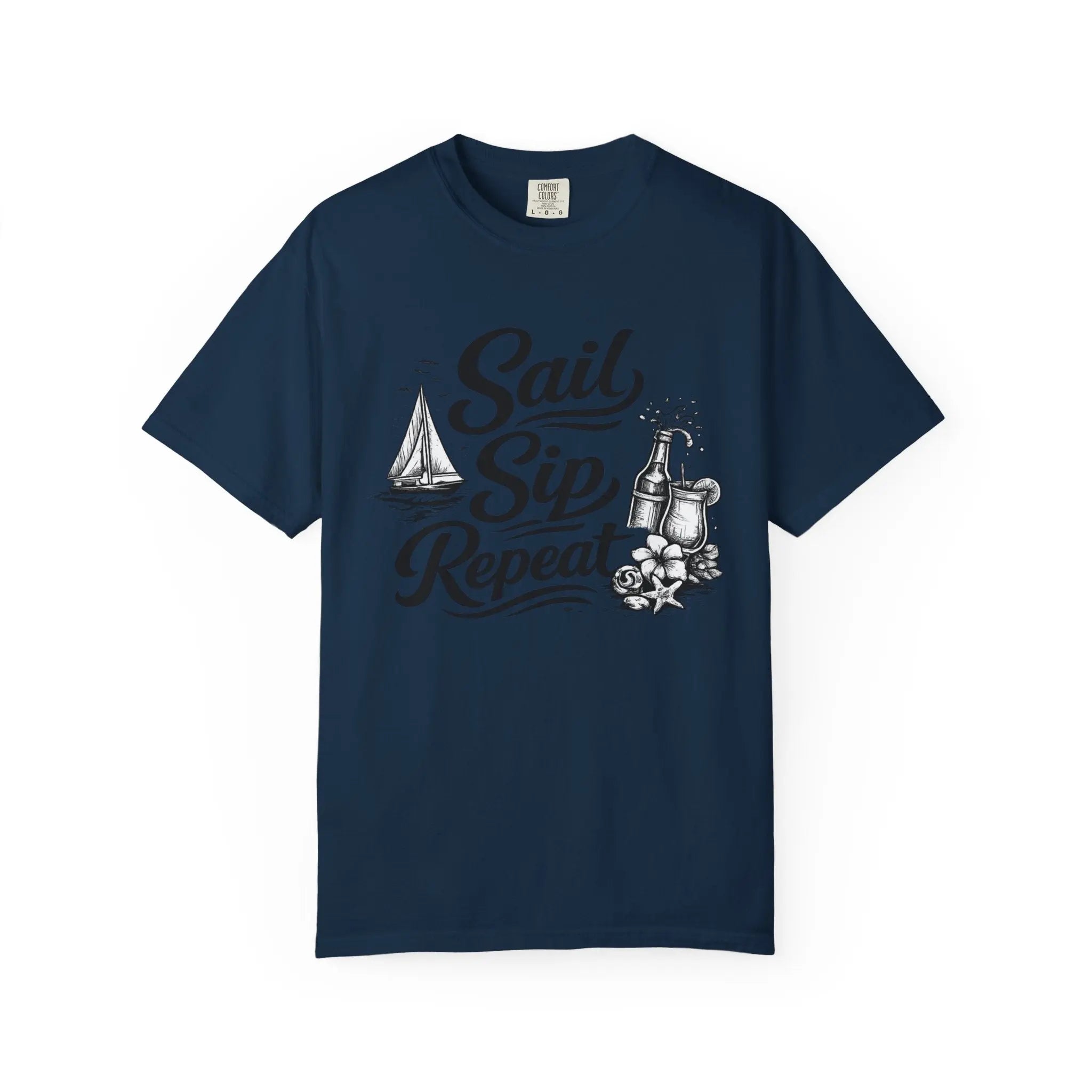 Sail Sip Repeat T-Shirt Printify