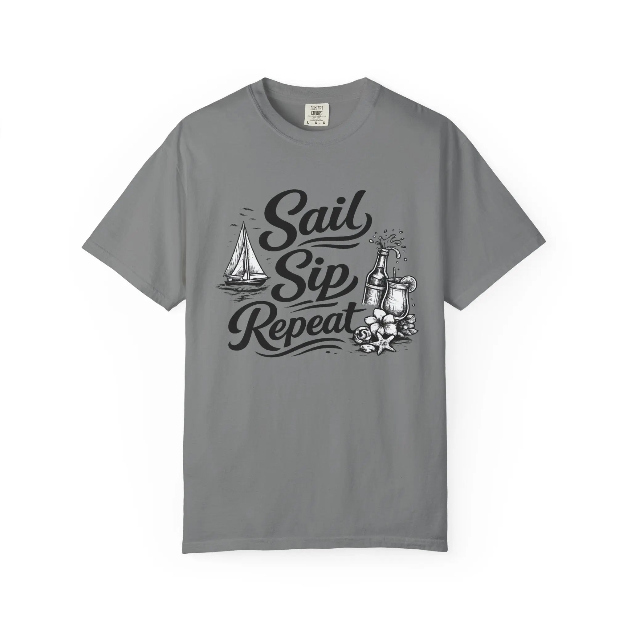 Sail Sip Repeat T-Shirt Printify
