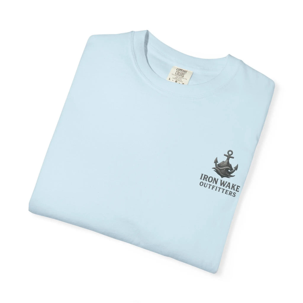 Anchor Logo T-Shirt — Iron Wake Outfitters Chest & Back Graphic Printify