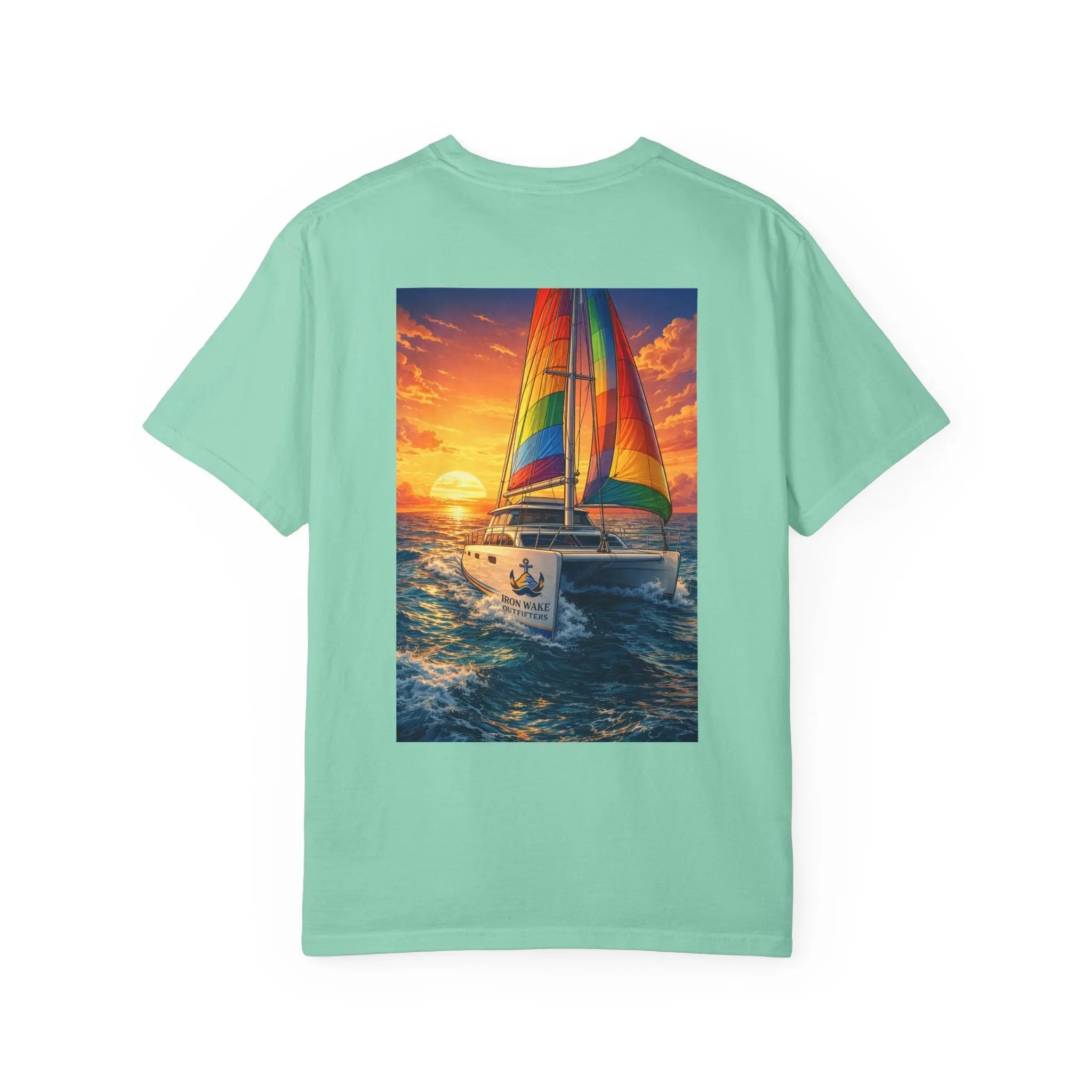 Sunset Sailboat T-Shirt Printify