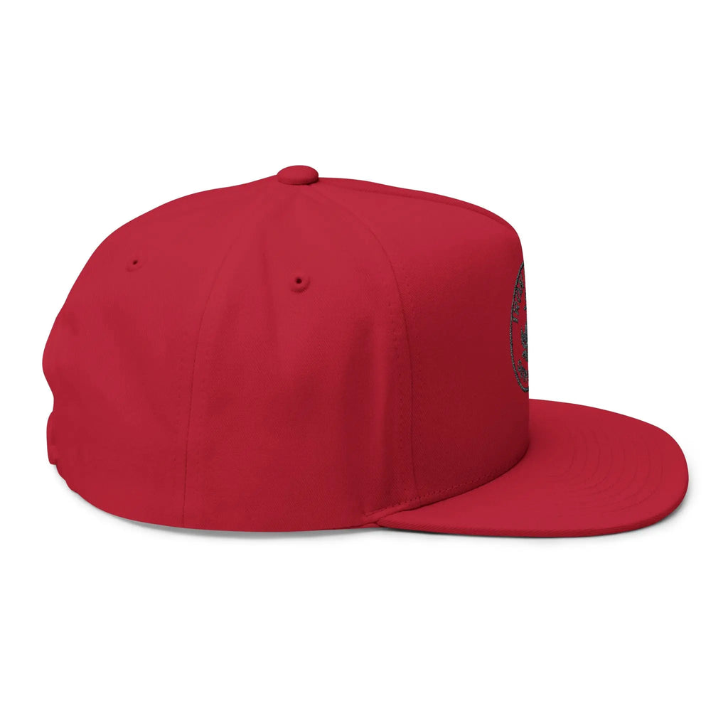 Embroidered Anchor Logo Flat Bill Cap — Iron Wave Outfitters Snapback Printify