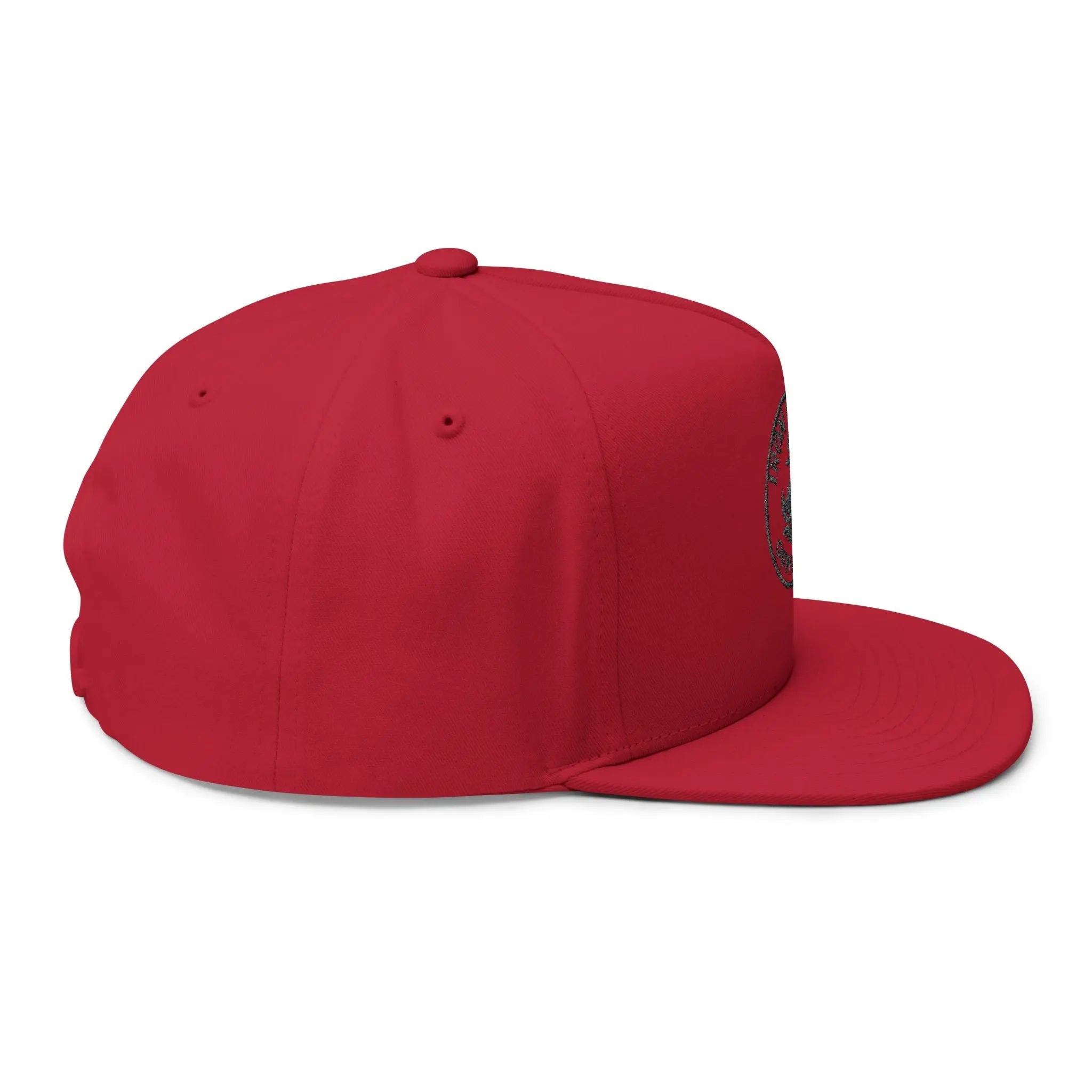 Embroidered Anchor Logo Flat Bill Cap — Iron Wave Outfitters Snapback Printify