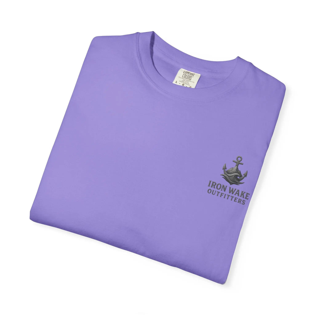 Anchor Logo T-Shirt — Iron Wake Outfitters Chest & Back Graphic Printify