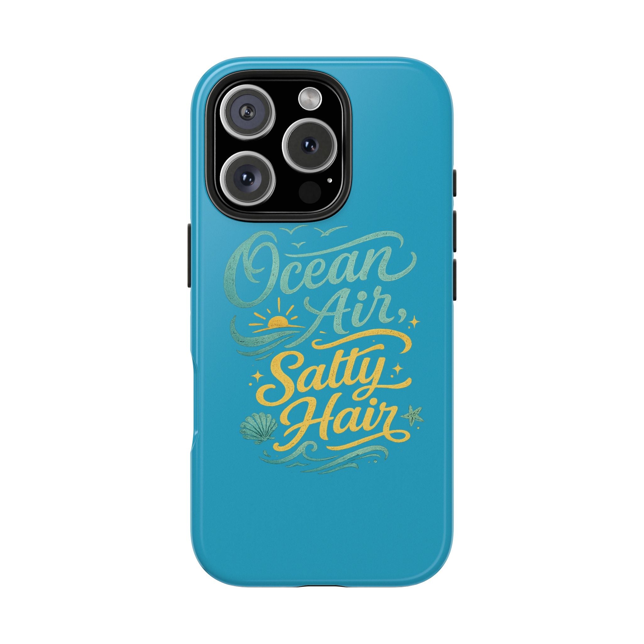 Ocean Air Salty Hair Tough Phone Case — Beachy Protective Phone Cover