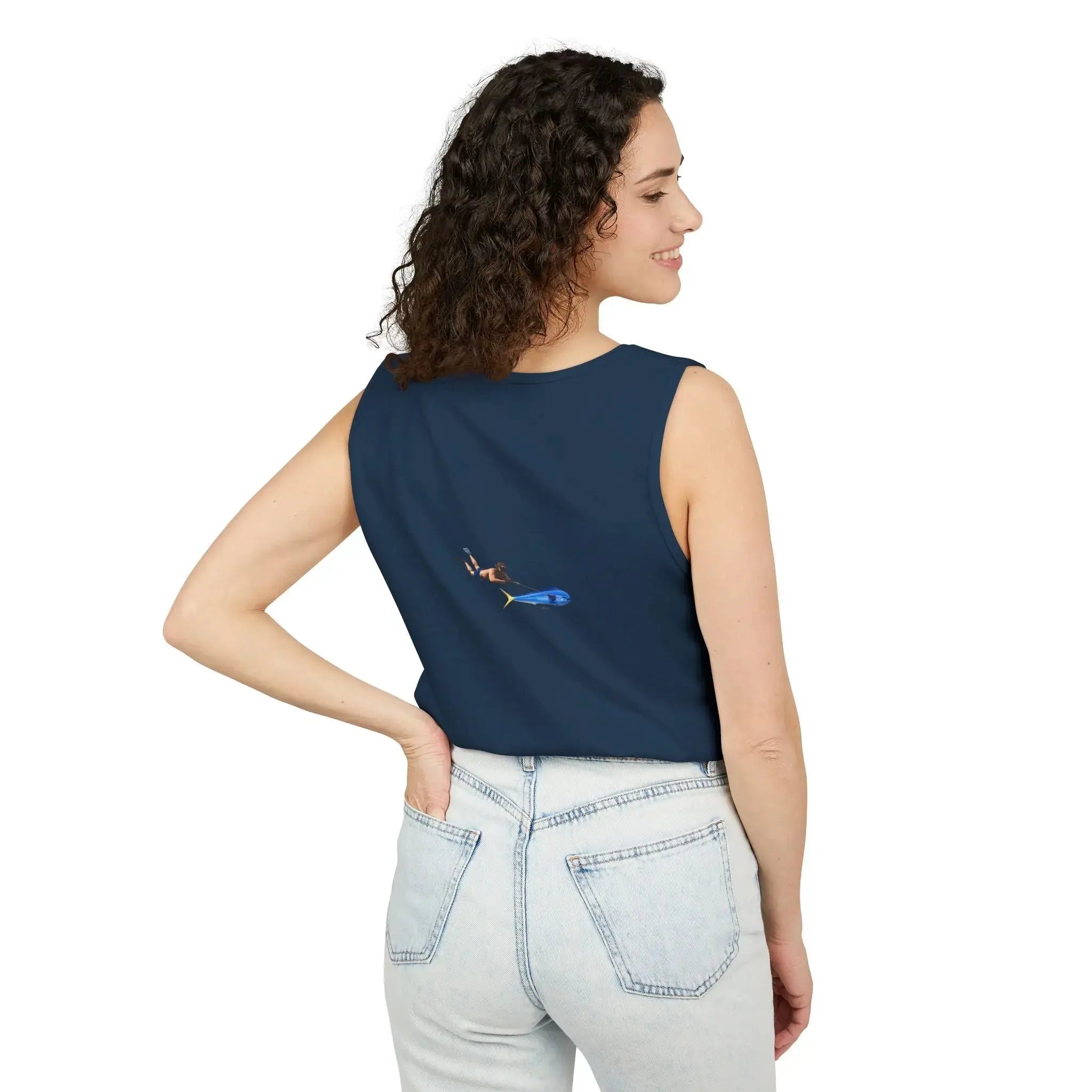 Iron Wake Outfitters Anchor & Surfer Tank Top Printify