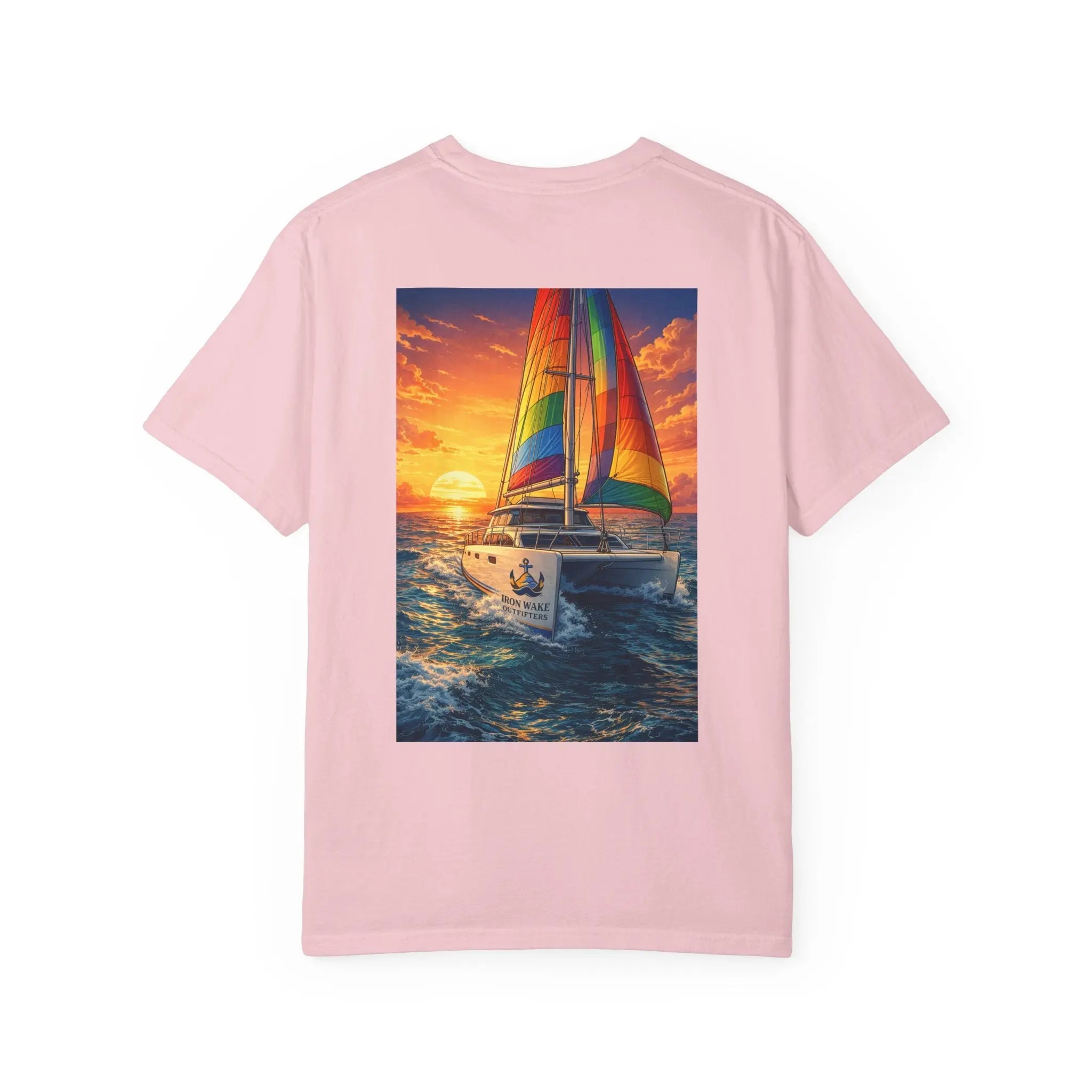 Sunset Sailboat T-Shirt Printify