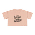 Crop Tee — "Sun, Salt, and Sea Spray" Beach Graphic Printify