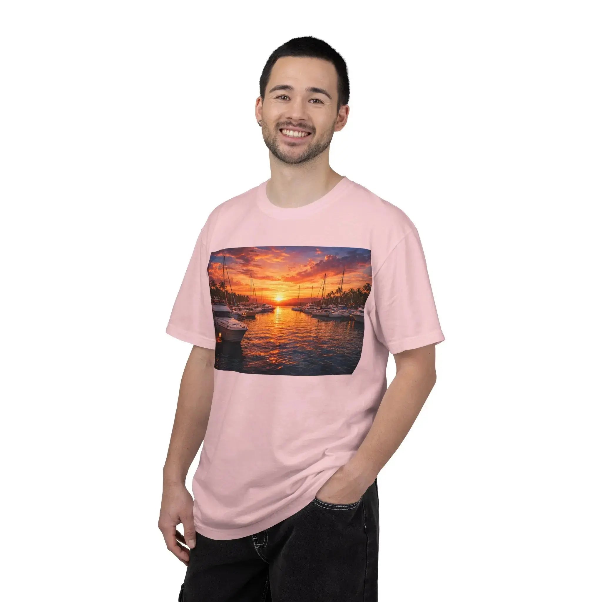 Sunset Sailboat T-Shirt Printify