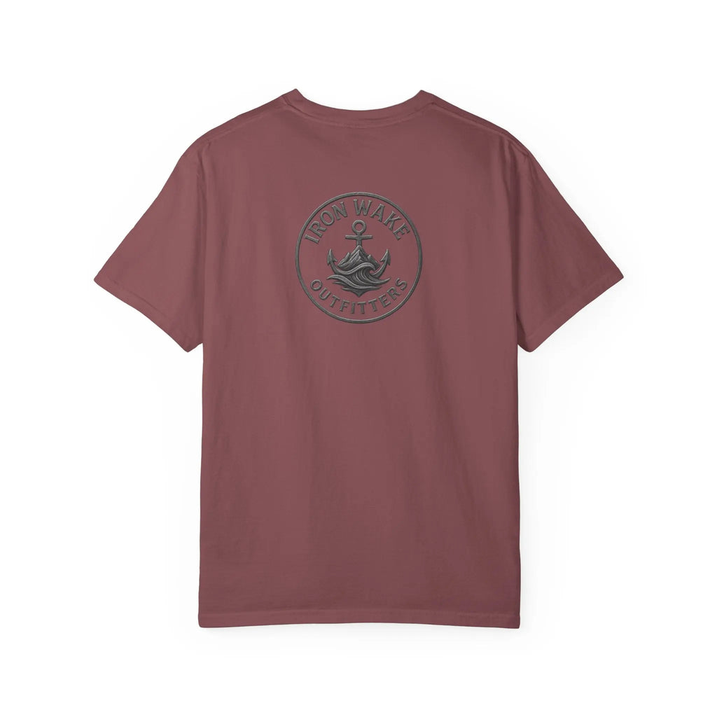 Anchor Logo T-Shirt — Iron Wake Outfitters Chest & Back Graphic Printify