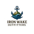 Kiss-Cut Sticker — Iron Wake Outfitters Anchor Logo (Outdoor, Nautical Vinyl) Printify