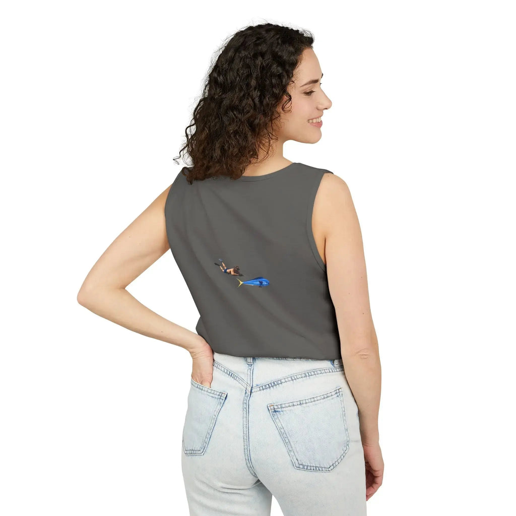 Iron Wake Outfitters Anchor & Surfer Tank Top Printify
