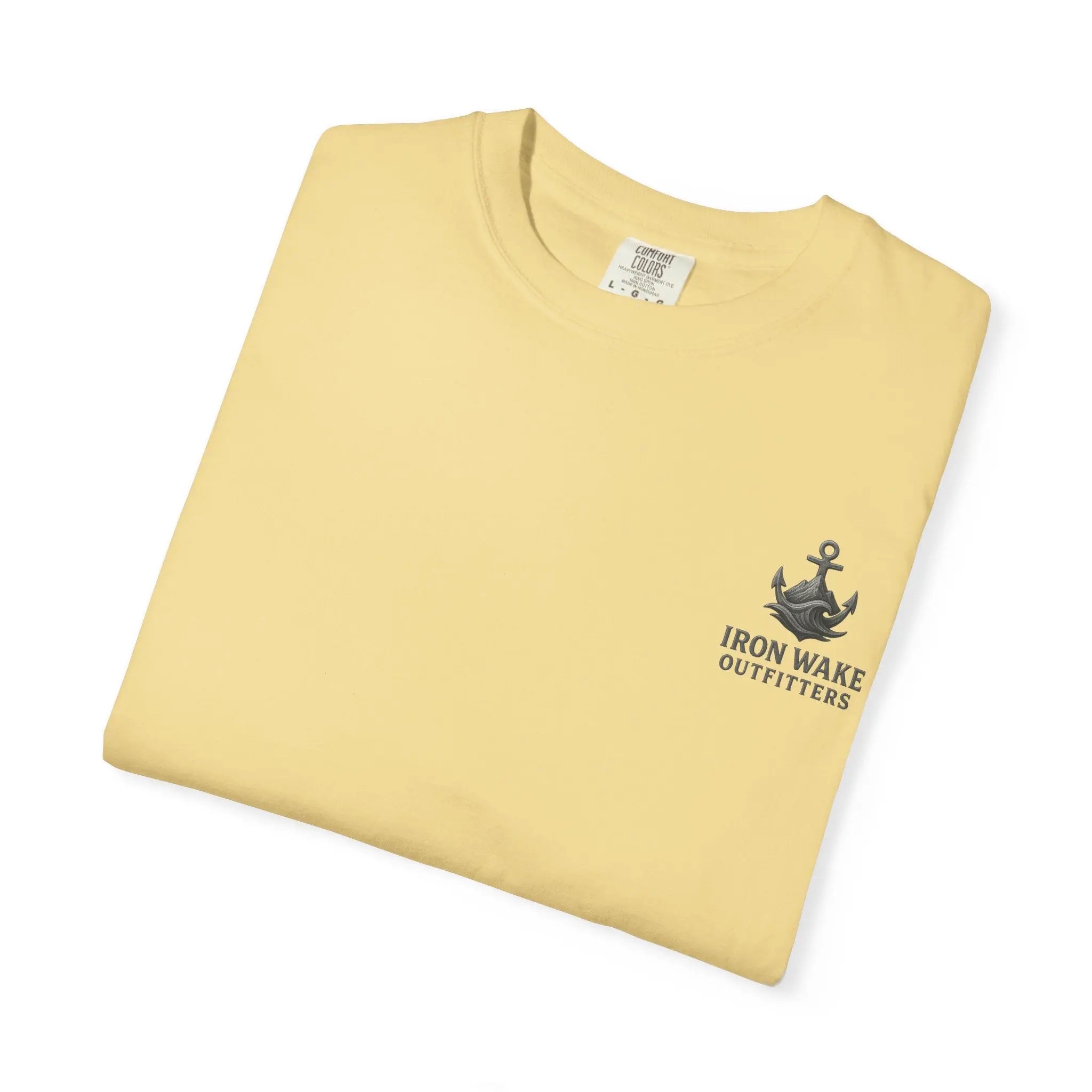 Anchor Logo T-Shirt — Iron Wake Outfitters Chest & Back Graphic Printify