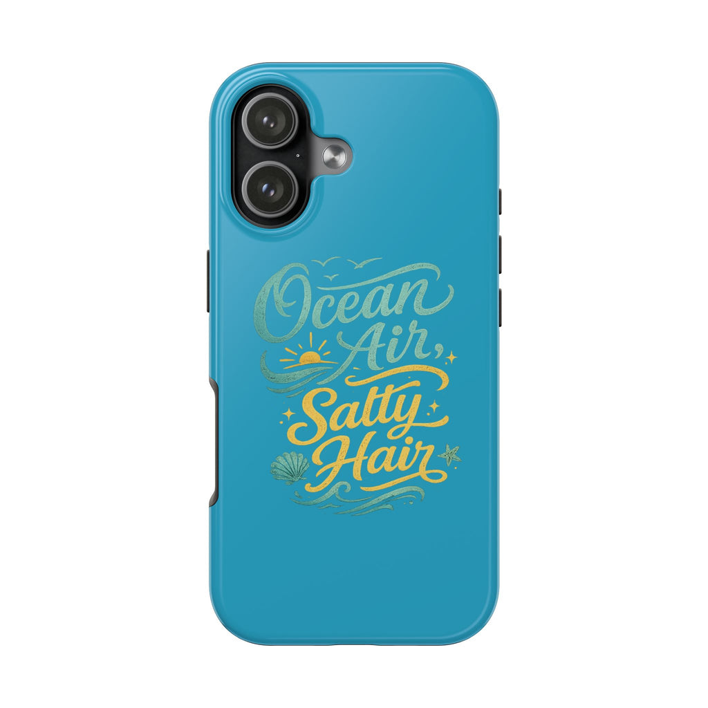Ocean Air Salty Hair Tough Phone Case — Beachy Protective Phone Cover