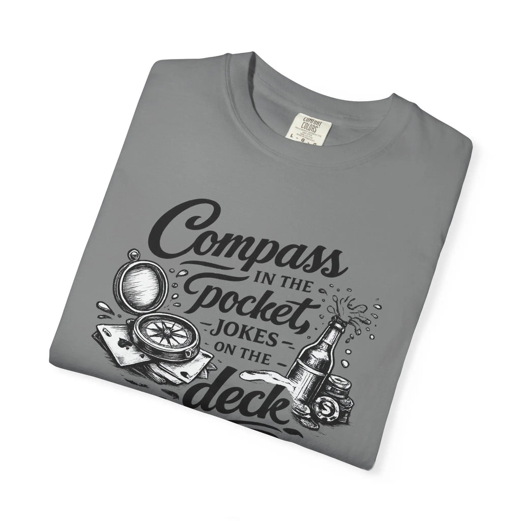 Compass in the Pocket T‑Shirt — Nautical Adventure Graphic Tee Printify