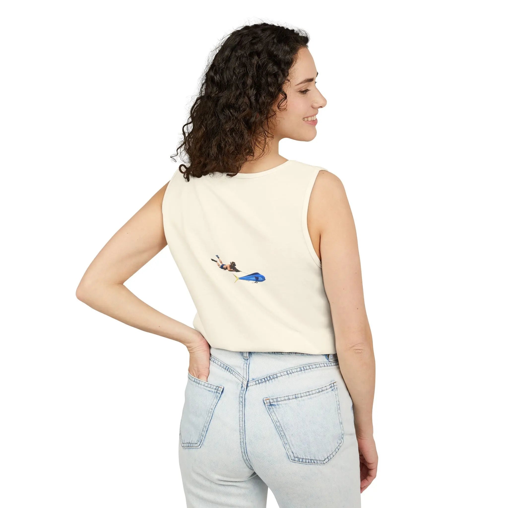 Iron Wake Outfitters Anchor & Surfer Tank Top Printify