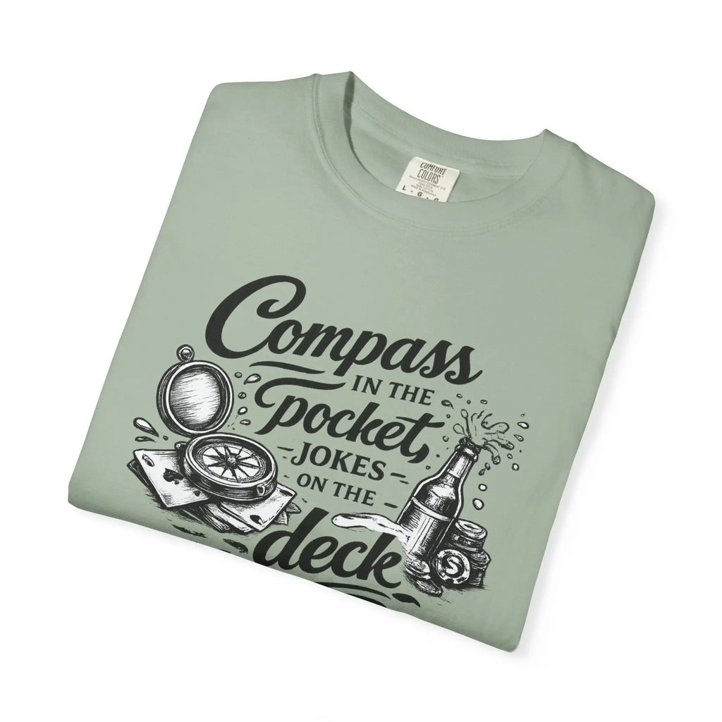 Compass in the Pocket T‑Shirt — Nautical Adventure Graphic Tee Printify