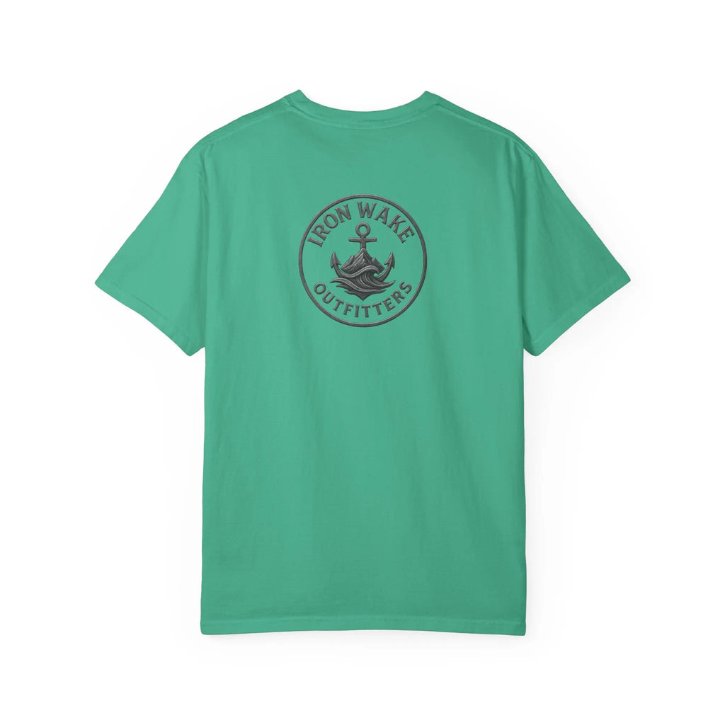 Anchor Logo T-Shirt — Iron Wake Outfitters Chest & Back Graphic Printify
