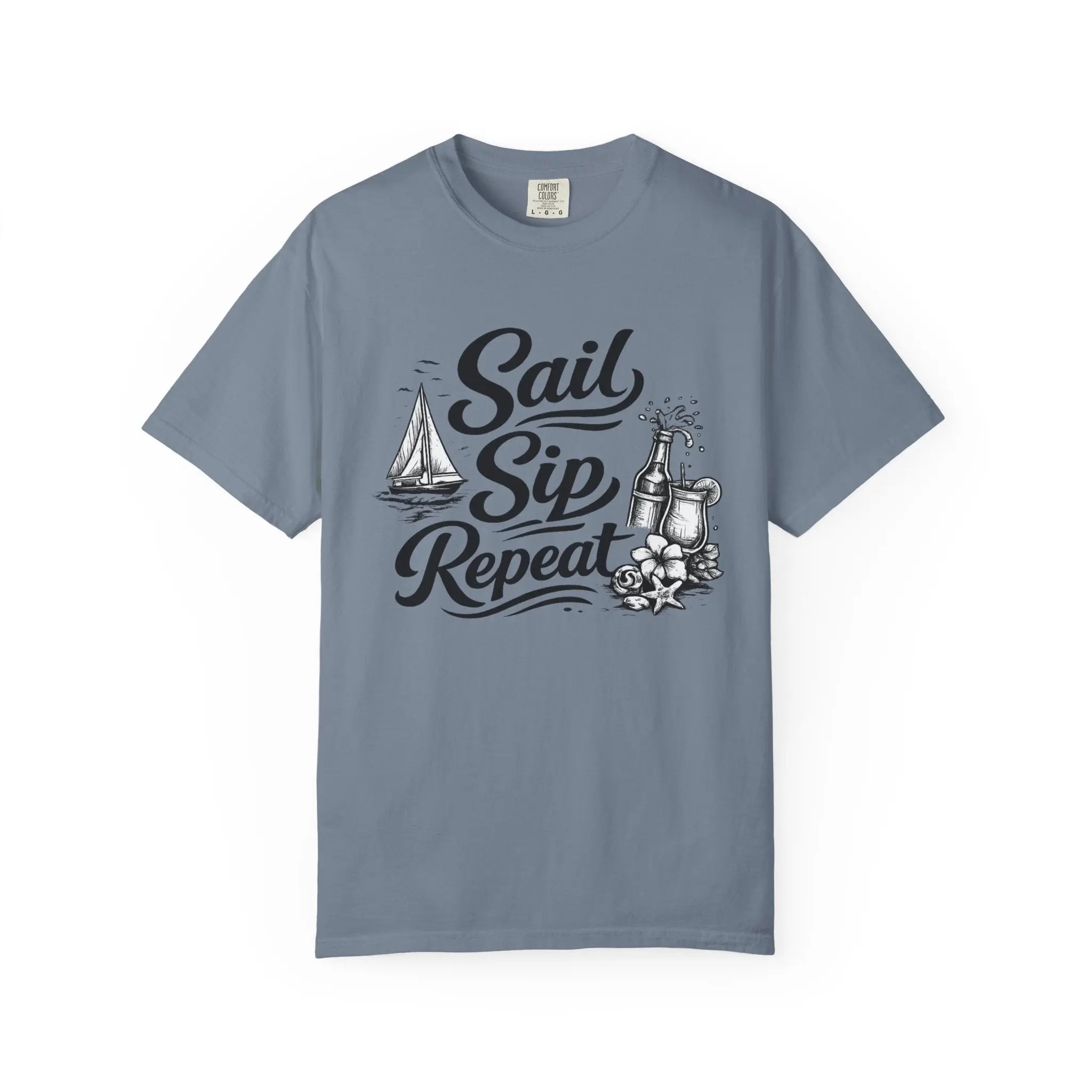 Sail Sip Repeat T-Shirt Printify