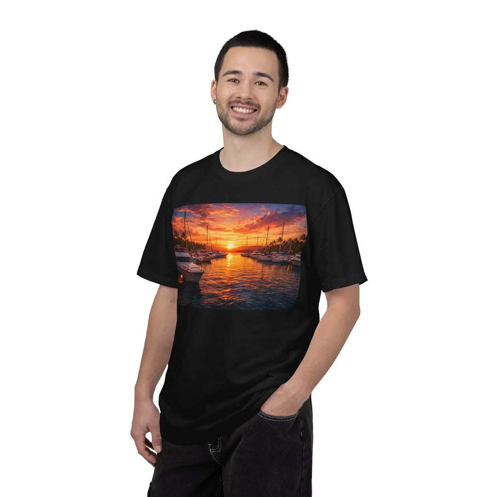 Sunset Sailboat T-Shirt Printify